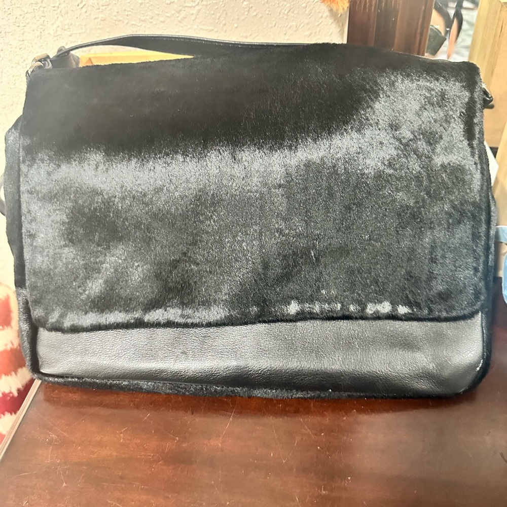 STEFANO SERAPIAN 99 MILANO black leather bag